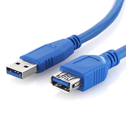 deleyCON USB 3.0 Super Speed Verlängerung Adapter Kabel 1,8m - A-Stecker zu A-Buchse - bis zu 5.000 Mbit/s