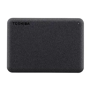 Toshiba Canvio Advance 2TB Portable External HDD, USB3.0 for PC Laptop Windows and Mac. 3 Years Warranty. External Hard Drive - Black