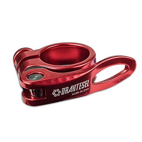 Drahtesel Fahrrad Schnellspanner, Sattelstütze, Sattel-klemme, Sattel-schelle, Klemmring, Sattelstützenklemme, Schnellverschluss in 28,6mm, 30,2mm, 31,8mm, 34,9mm