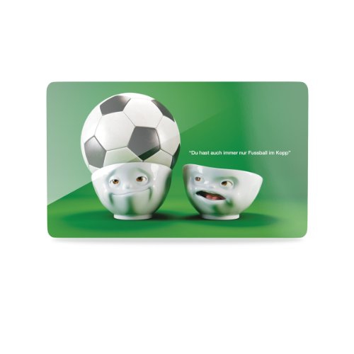 FiftyEight T040111 Schnittenbrettchen Fußball im Kopp WM10, 23 x 14 cm