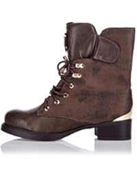 Poti Pati CH140 - Botas de tela para mujer Marrón Braun Khaki