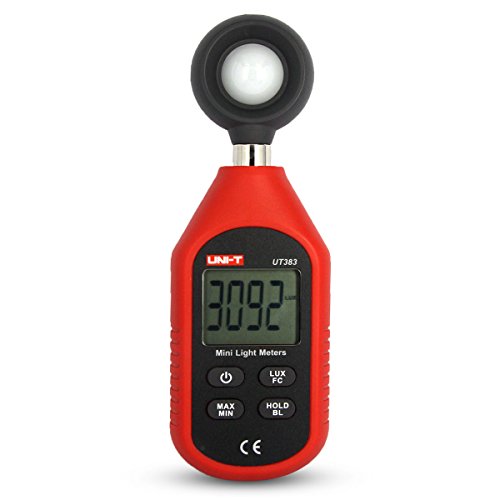 Spmall UNI-T UT383 Mini Illuminance Meter Digital Scale Meter High Precision Photometer Photometric Strength Meter