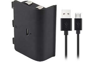 OSTENT Rechargeable Battery Pack and USB Charger Cord Compatible for Microsoft Xbox One Controller