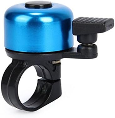 For Safety Cycling Bicycle Handlebar Metal Ring Black Bike Bell Horn Sound Alarm (blue)