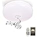 Price comparison product image LED Bathroom Ceiling Light, HOREVO Ø36cm IP65 Waterproof Color Changing Dimmable Ceiling Light with Remote Control and Bluetooth Speaker, Smartphone APP Control 3000K-6500K Warm White / Cold White Kitchen & Living room, Bathroom Lamp