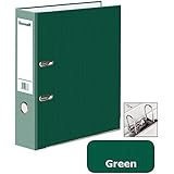 5 x Green A4 Matt Large 75mm Lever Arch Files Folders Stationery Metal Document Storage