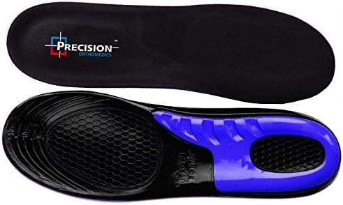 PRECISION ORTHOMEDICS ® - WORK BOOTS ORTHOTIC FOOT COMFORT ARCH HEEL SUPPORT SHOE INSERTS MASSAGING SPORTS GEL INSOLES FOR HIKING RUNNING TRAINERS - MEN WOMEN UNISEX