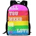 Produktbild Rucksack Schultaschen Jugendliche Rainbow LGBT Gay Pride Adult Travel Backpack School Casual Daypack Oxford Bag Computer Shoulder Bags Outdoor College Laptop Bookbag Business Rucksack Fits MacBook Ai