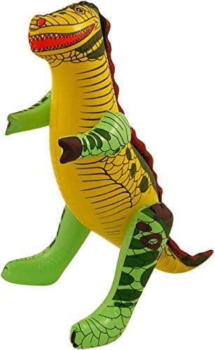 HENBRANDTInflatable Blow Up Toys Banana Guitar Monkey Boom Box Halloween Stag Hawaiian Fancy Dress Party (Inflatable Dinosaur 43 cm)