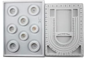 HUIANPEN 2 PièCes Conseil de de Perles Bracelet Conseil de Floqué Panneau de Perles Collier de Perles Organisateur Plateau Plateau de Fabrication de Bijou DIY