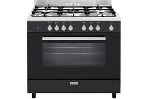 GLEM Piano De Cuisson Mixte 104l 5 Feux Noir - GE960CVBK2