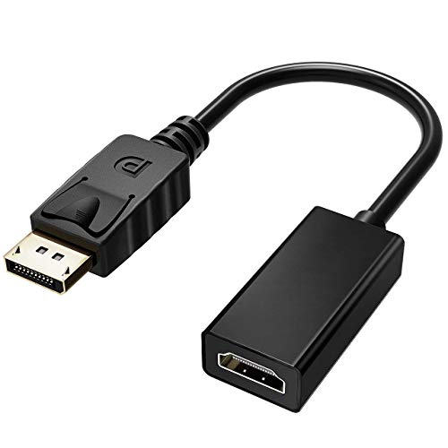 VicTsing DisplayPort auf HDMI Adapter, Vergoldet DisplayPort (DP) to HDMI Kabel HDTV Adapter Konverter Male to Female mit Audio Output VicTsing DisplayPort auf HDMI Adapter, Vergoldet DisplayPort (DP) to HDMI Kabel HDTV Adapter Konverter Male to Female mit Audio Output