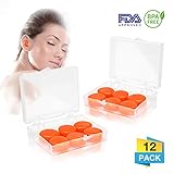 Charminer Silicone Waterproof Ear Plugs|Noise-Cancelling Plugs for Sleeping/Concert/Travel/Snoring/Working/Study/Swimming/Shooting|Safe, Non-Toxic, Reusable & Custom Soft Earplugs/12Pack/ Skin Colour