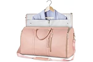 Asiasioc Multifunktionale Reisetasche für Damen, große Kapazität, Handgepäcktasche, PU, faltbar, Anzug-Aufbewahrungstasche