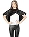 WM Beauty Water-proof Adjustable Short Shoulder Hair Washing Cape with Velcro Closure, Black