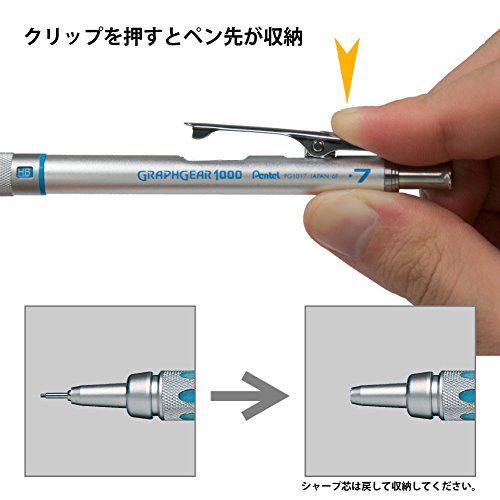 Pentel Graph Gear 1000 Mechanical Drafting Pencil 0.7mm Blue (PG1017) by Pentel - 3