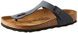  BIRKENSTOCK Damen Gizeh Birko-Flor Nubuck Zehentrenner, Grau Basalt, 40 EU