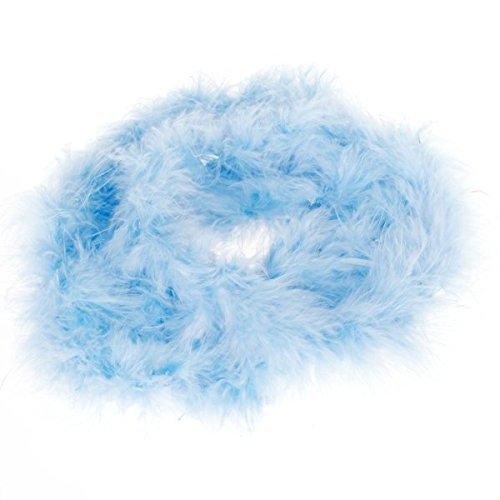 ourbest blau Feder Boa Fluffy Craft Dekoration 2 Meter Lang - 3