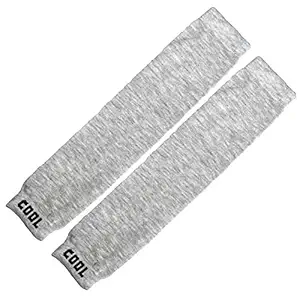 Cotson Grey Cotton Arm Sleeves for Men Women Sun Protection (Pack of 1 Pair)