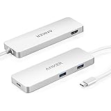 Anker Premium USB Type-C Hub with HDMI and Power Delivery, 2 SuperSpeed USB 3.1 Gen 1 Ports, 1 HDMI Port, and 1 USB Type-C Input Charging Port with PD Specification, for the new MacBook and ChromeBook Pixel