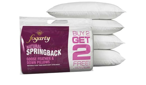 fogarty curled feather pillows