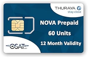 OSAT Thuraya Telefono satellitare NOVA Scheda SIM con 60 unità
