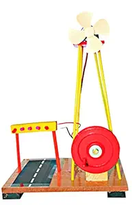 StepsToDo Windmill Electricity Kit. Electricity from Flowing Air. Windmill Making Kit. Science Project Kit. DIY Activity Kit. STEM Learning Kit (Multicolour)