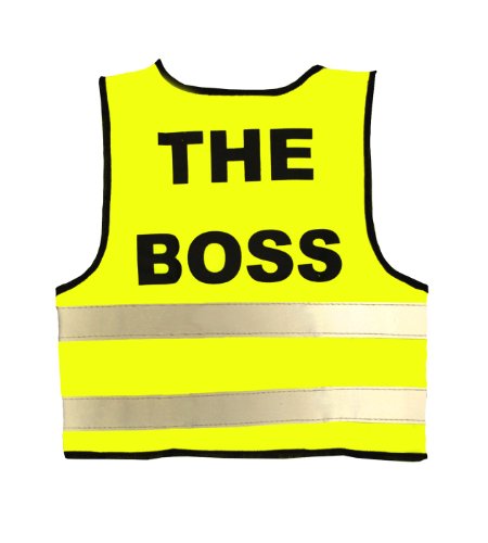 Unisex Infant High Visibility Vest - The Boss Green