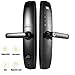 Produktbild QWESHTU Intelligent Lock, Elektrisches Sicherheitsschloss Mit 4 Zutritt Möglichkeiten Fingerabdruck, Karten, Passwort Und Schlüssel, Für Das Home Office Schlafzimmer