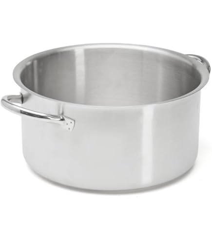 De Buyer Kookpan zonder deksel van roestvrij staal, diameter 28 cm, zilver