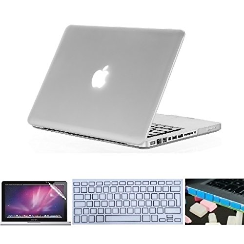 i-Buy Matte Gummierte Harte Schutzh  lle H  lle f  r Apple Macbook Air 15 4 Zoll mit DVD-Treiber   Schutzfolie   Silikon Tastaturschutz   Anti-Staub-S