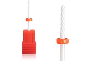 Natury Nails Fresa de Cerámica para Torno de uñas. Broca de Cerámica para Torno de uñas. Manicura, Pedicura, Esmalte Semipermanente, Cutícula, Acrilico y Gel (Grano Fino)