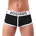 Produktbild Unterwäsche Herren Boxershorts Unterhosen Basic Unterhose Bikini Slips Shorts Pants Unterhose Underwear Männer Unterhose Pants Retroshorts Baumwolle Shorts Sports Shortboxer Unterwäsche LMMVP (XL, Black)