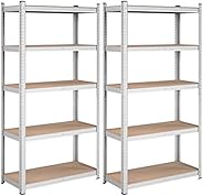 SONGMICS Lagerregale, Schwerlastregale, 2er Set, Kellerregale, 180 x 90 x 40 cm, bis 875 kg belastbar, Regale,