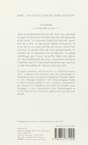 Le poids des secrets, Tome 3 : Tsubame