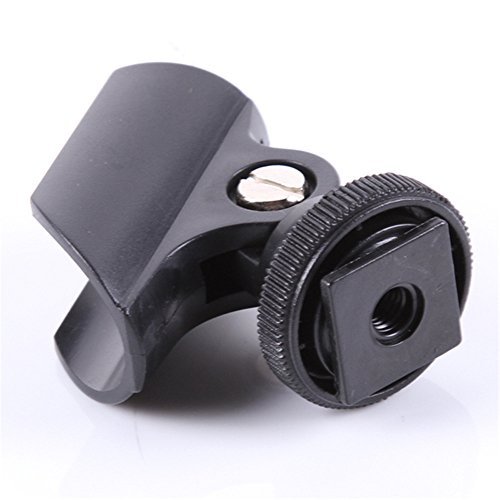 4 OFF on Foto4easy Hot Shoe Clip Microphone Boom Mic Mount Holder for