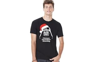 STAR AND STRIPES Inspired Funny I find Your Lack of Cheer Disturbing Father Christmas Party Printed t Shirt, t Shirts, tees