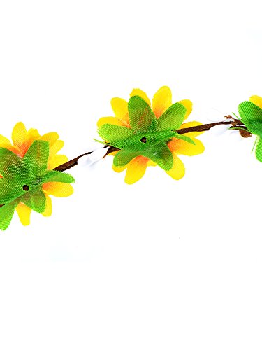 eBoot 6 Stück Mehrfarbig Blume Stirnband Kranz Floral Kranz Girland Stirnbänder mit Verstellbar Band für Festival Feier Party - 3