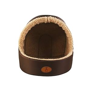 UKCOCO Cómoda Casa de Cama para Mascotas, Nido de Cama de Diseño Igloo para Perros y Gatos, Perrera de Otoño Invierno para Mascotas – Talla XS