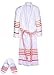 Produktbild Casa Copenhagen Exotic Terry Baumwolle Unisex Bademantel & Slipper Set, Schnee weiß