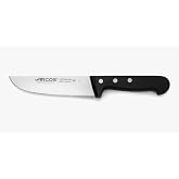 Arcos Universal Butcher Knife Nitrum POM Black | Professional knife for cutting meat, fish and vegetables. POM handle, black.