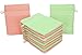 Produktbild Betz 10 Stück Waschhandschuhe Palermo 100% Baumwolle Waschlappen Set Größe 16x21 cm Farbe grün und apricot