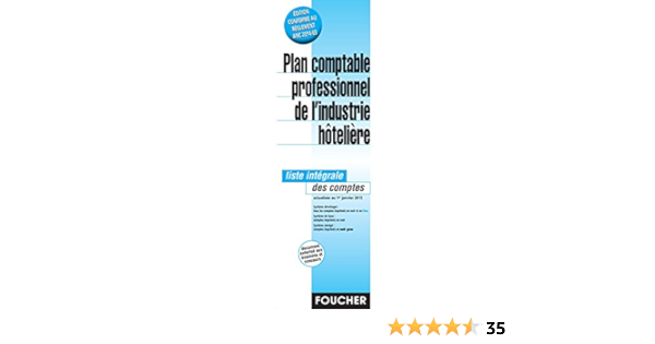 Amazon Fr Plan Comptable Professionnel De L Industrie Hoteliere Foucher Livres