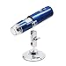 Produktbild WEIWEITOE-DE Mini Portable 2MP HD Wireless WiFi Digital Microscope 50~1000X 8LED Rotary Base Electronic Microscope Adjustable Brightness
