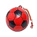 Produktbild TOYANDONA Aufblasbarer Fußball mit elastischem Kettengriff-Strand-Sprung-Springen-Ball-Treten-Ball für Kinder 22cm (gelegentliche Farbe)
