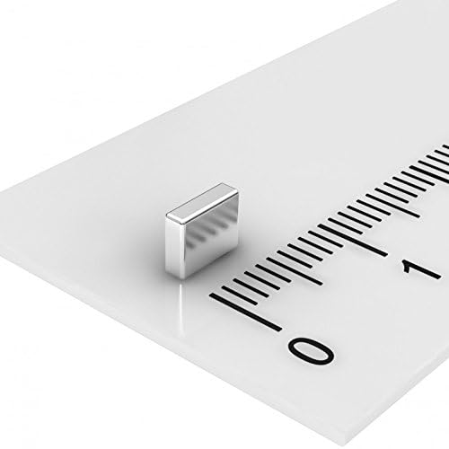 MTS Magnet Parallelepiped, Neodymium, 5 X 4 X 1.5 mm, N48 Magnets, Pack of 20