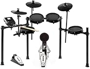 Alesis Nitro Mesh Kit | Eight Piece All-Mesh Electronic Drum Kit with Play Along Tracks, Drum Sticks & Dru