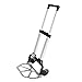 Produktbild YONG FEI Zwei Runden Trolley-Handwagen-Gepäckwagen-Aluminiumeinkaufswagen-faltender Van Hand in Hand, welche die Auto-Last 70KG zieht Hand-LKW (Farbe : Silber)