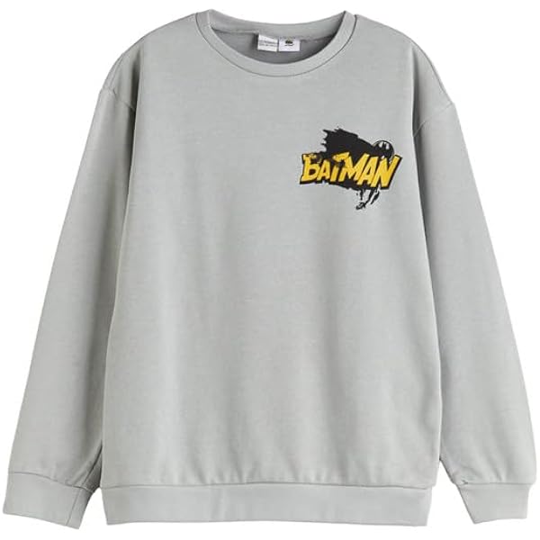 DeFacto B7772A8, Maglia di Tuta Ragazzi, Grey Melange