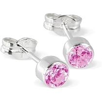 SilberDream Orecchini In Argento Sterling 925 Con Zirconi Lilla - SDO503V - Gioielli Eleganti Per Donna